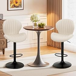 COLAMY Bar Stools Set of 4, Modern Swivel Bar