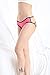 Celamirio Women's Bow Crotchless Pearl Thong Panties Underwear 3 Pack S