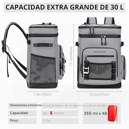 Hulongo Nevera Bolsa Impermeable Grande Térmica Isotérmica Aislada a Prueba de Fugas para Camping, Playa, Pesca, Picnic, Viajes, Exteriores