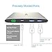VINSIC 20000mAh Power Bank, Dual USB Portable External Big Size Battery Charger for Smartphones and Tablet PC, Silver