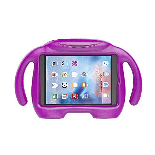 LEDNICEKER Apple iPad Mini 1 2 3 4 5 Kids Case - Light Weight Shock Proof Handle 3D Stand Kids Friendly for iPad Mini, iPad Mini 5, iPad Mini 4, iPad Mini 3rd Generation, iPad Mini 2 Tablet - Purple