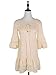 Anna-Kaci Womens Boho Peasant Floral Lace Ruffle Hem Bell Sleeve Mini Dress