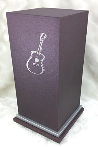 Amaranthine Urns - Guitar Cremation Urn with Custom Engraving - Adult Size Funeral Urn for Ashes - Grey Color Option - Eaton SE Style - Made in USA