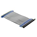NSSTAR PCI-E PCI Express 16X Riser Card Extender Flex Flexible Extension Extender Cable for 1U 2U Small Case
