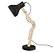 Tomons Wood Adjustable Head Desk Lamp, Designer Table Lamp, Reading Lights, Study Lamp, Work Lamp, Office Lamp, Bedside Nightstand Lamp - Black