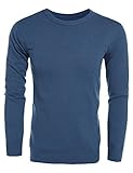 Coofandy Men's Long Sleeve Slim Fit Crewneck Pullover Sweater