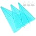 MCIRCO 3 Sizes Reusable Pastry Silicone Icing Bag Decorating Supplies Cupcake Macaron Cake Frosting DIY Baking Tool with 3 Icin, Blue