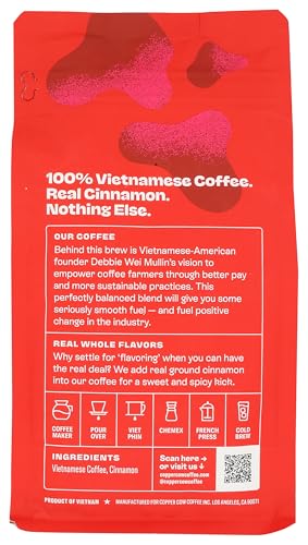 COPPER COW COFFEE, COFFEE CHURRO GROUND, 12 OUNCE