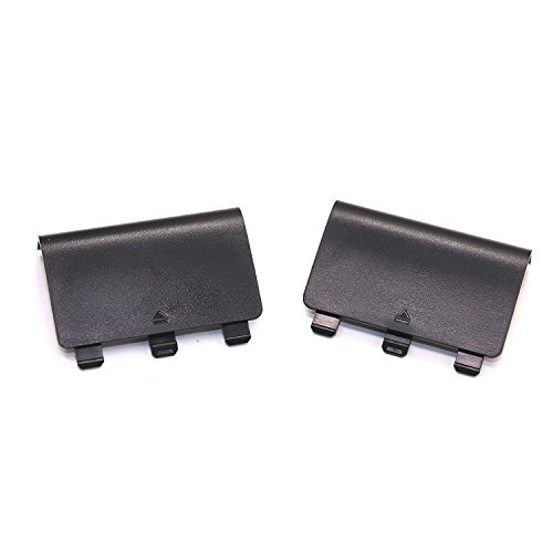 Eeejumpe 2 Pack Battery Cover Replacement for Xbox One Controller, Black