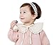 Asufegucd Baby Toddler Elastic Chiffon Flower Headbands Princess Girls Hand Sewing Beads Flower Headwear Nylon (QJ318)