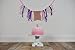 Sterling James Co. First Birthday Decorations - 1st Birthday - Burlap Highchair Banner for Girl
