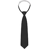 GHTIYLP Boys Tie Pre-tied Clip on Ties for Boy Adjustable School Kids Ties for Graduation Wedding Uniform