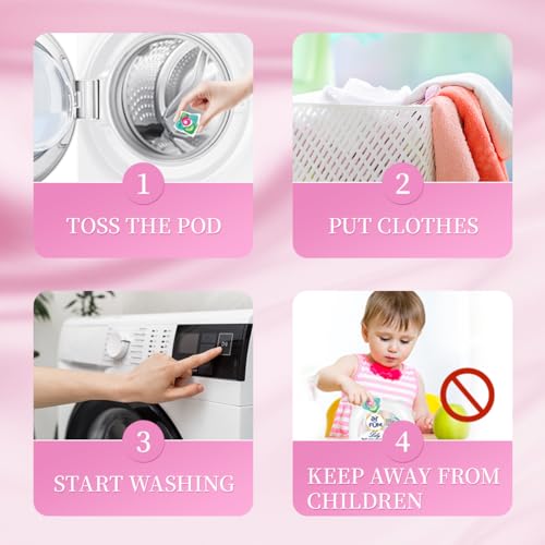 Arfum Pods, 5-In-1 Laundry Detergent Capsules With Scent Booster, Concentrate, Softener, Color Protect, Stain Remover, 16 Weeks Fragrance, 42 Lily,Pack Of 3 X Pods (126 Capsules)
