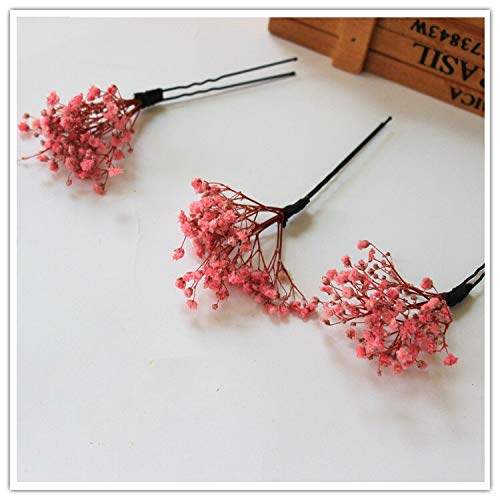 Color : Coffee Yuhualiyi123 Bosque Serie Eterna Flor Tocados 