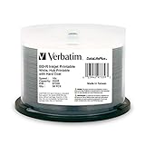 Verbatim BD-R 25GB 16X DataLifePlus White Inkjet Printable, Hub Printable - 50pk Spindle
