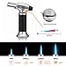 Sondiko Blow Torch Lighter, Culinary Torch, Refillable Kitchen Butane Torch with Safety Lock and Adjustable Flame Perfect for DIY, Creme Brulee, BBQ and Baking, Butane Gas Not Included, Black