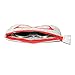 3 Pack Eyeglass Case Pouch, Polersun Portable Soft Felt Sunglasses Case Zipper Ultra Light Glasses Makeup Storage Pouch (Black+Yellow+Pink)