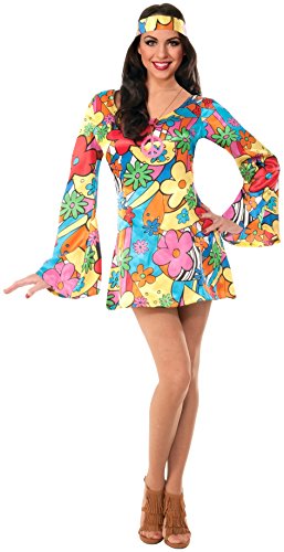 Forum Novelties Women's Hippie Costume Groovy Go-Go Dress