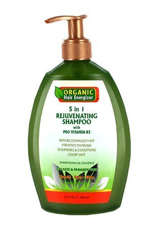 Organic Hair Energizer 5 in 1 Rejuvenating Shampoo by Organic Hair Energizer, 13 oz