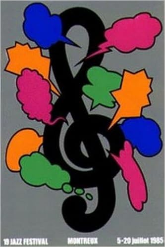 1985 Montreux Detroit Jazz Festival Poster 26 X 38 Shigeo Fukuda Amazon Com Books