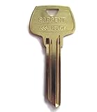 Sargent 6 Pin Key Blank 6275 RB Keyway, Pkg of