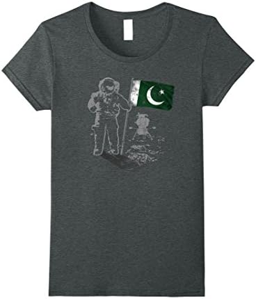 Womens Solar System Shirt Pakistan Flag Space Exploration Shirt Small Dark Heather