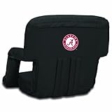NCAA Alabama Crimson Tide Ventura Portable Reclining Seat, Black