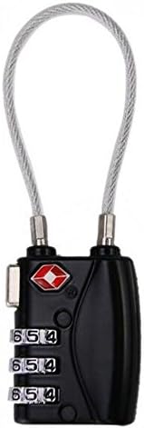 KMN Store Combination Cable Locks 3 Digit Combination Padlocks 2 Pack,Color Random