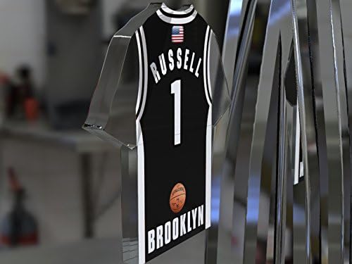NBA BASKETBALL JERSEY SHAPED MAGNETS - You choose the name, number and team colours - FREE PERSONALISATION!!! (Brooklyn Nets NBA Magnet)