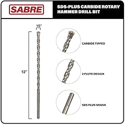 Sabre Tools 1/2 Inch x 12 Inch SDS Plus Rotary