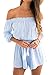 Relipop Women's Casual Off shoulder Jumpsuit Sexy Short Romper