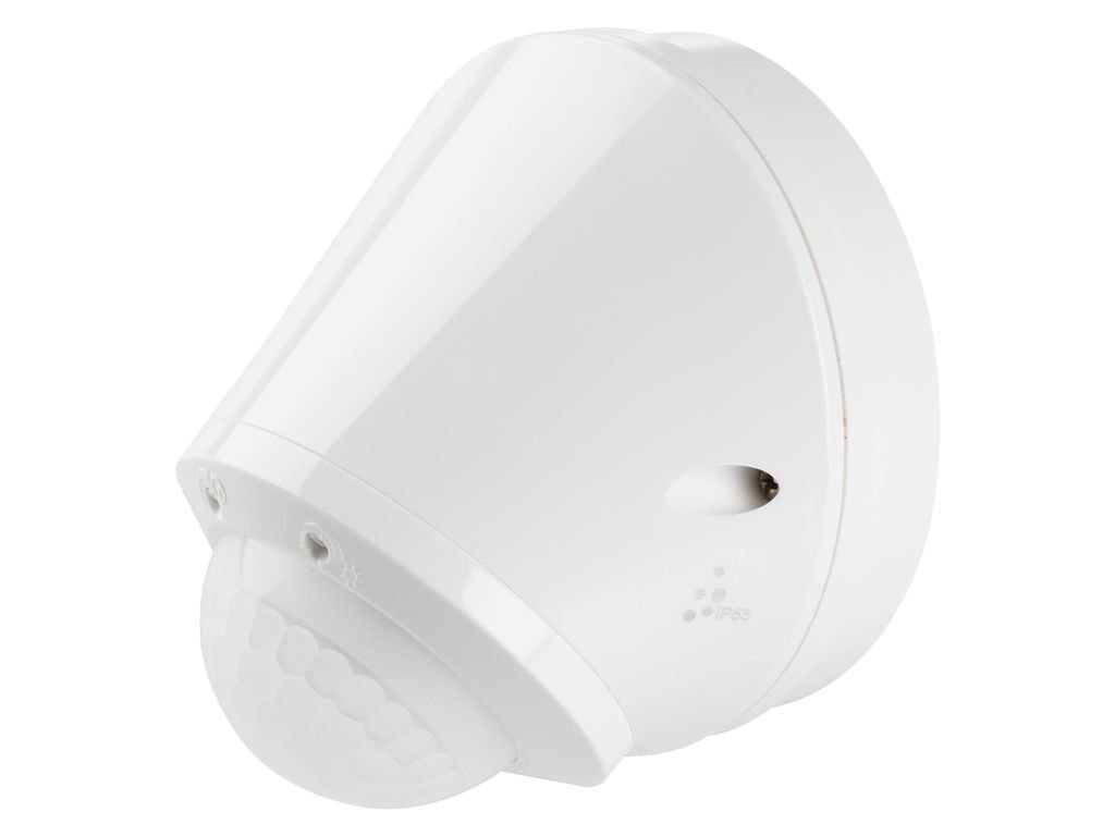 Legrand, Infrared Ceiling Motion Sensor for Indoor and Outdoor Use, 360° Working Field, Range up to 8 m, Adjustable Ambient Brightness, IP55, Surface-Mounted Wall or Ceiling Mounting, 048946
