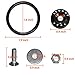 Bumper Quick Release Fasteners Kit-8PCS Black Universal Aluminum Fasteners Clips Bumper Trunk Fender Hatch Lids Screws Spike for Fender Car Bumper Trunk Lids