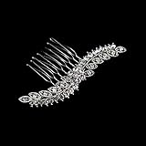 Fashional Dazzle Sliver Alloy Wave Rhinestone Wedding Hair Comb Accessory