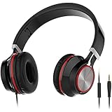 Red Ant R480 Headphones Noise Isolating Earphones Headsets with Microphone for Smartphones (Black)