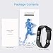 LETSCOM Fitness Tracker, Activity Tracker, IP67 Water Resistant Smart Bracelet as Step Counter, Sleep Monitor, Pedometer, Calorie Counter Watch for Kids Women Men