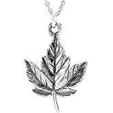 KEVIN N ANNA Sterling Silver Maple Leaf Charm Necklace, 18"