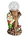 HOMESHINE Garden Gnome Statues and Sculptures with Solar Lights Outdoor Decorations 12 Inch