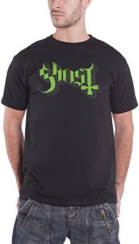 Ghost Men Green/grey Keyline Logo Short Sleeve T-shirt, Black, Large