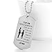 FAYERXL Dog Tags for Son from Mom Boys Necklaces for Kids Air Force Pendants Military Stainless Chains Love Gift