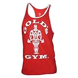PunaFlex Gold's Gym Mens Tank Top  (Small, Red)
