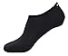 BBA Water Skin Shoes Aqua Socks for Beach Swim Surf Yoga Exercise (XL (US M:8-9), Black)