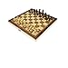 Wooden Chess and Checkers Set with Portable Folding Interior Storage Checkers Board Game Pocket Checkers Game Set and Travel Chess board(10