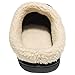 NewDenBer Men's Warm Memory Foam Suede Plush Fleece Lined Slip on Indoor Outdoor Clog House Slippers (10.5-11.5 D(M) US, Black Grey)