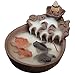 Mangetal Incense Burner, Backflow Incense Burner Backflow Incense Holder Porcelain Cone Incense Holder Incense Stick Holder with 10 Free Cones Home Decoration Handicraft Gift