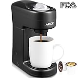 Aicok K Cup Coffee Maker Single Serve Coffee Brewing System Coffee Machine, Black