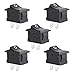 Firlar 5Pcs 2 Pin Snap-in On/Off Position Snap Boat Rocker Switch 12V/110V/250V OT8G