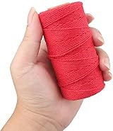 G2PLUS Red Cotton String Twine 100M 2mm Gift Wrapping Craft Cord view 3