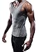 Neleus Men's 3 Pack Athletic Compression Under Base Layer Sport Tank Top,01#:Black,Grey,White,Medium