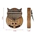 Owl Kalimba Thumb Piano 17 Keys Thumb Instrument with Number Sticker, Tuning Hammer, Protective Box and Cleanning Cloth